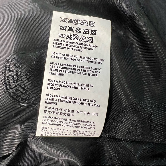 Versace Lambskin Goose PRISTINE Down Jacket Hood Coat Medusa 38 Medium Leather - Picture 13 of 13